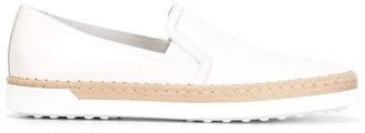 Tod's braided trim slip-on sneakers - women - Leather/rubber - 40