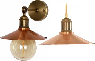 Vintage Metal 3 Head Pendant Light Industrial Copper Shade Hanging Ceiling Light