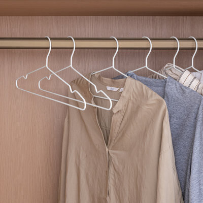 StorageWorks Wire Hangers for Closet, 4mm Super Thick Metal Hanger