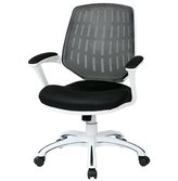 Thumbnail for your product : Office Star Calvin Office Chair with White Frame and Arms