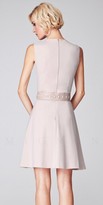 Thumbnail for your product : Mignon Jewel-Neck Beaded Belt Pleated Knit Dresses