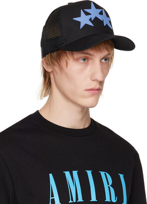 Amiri Black Three Star Trucker Cap - ShopStyle Hats