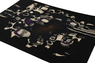 Signed Vintage Andre Borderie Tapestry With Abstract Patterns - Rug & Kilim