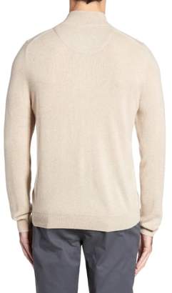 Nordstrom Men's Regular Fit Cashmere Quarter Zip Pullover