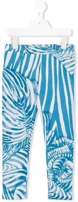 Roberto Cavalli Junior zebra print leggings
