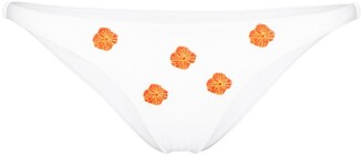 Anemos Floral-Embroidered Bikini Bottoms