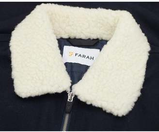 Farah Otley Zip Through Sherpa Collar Jacket