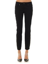 Thumbnail for your product : Alexander McQueen Zip trimmed mid-rise skinny jeans