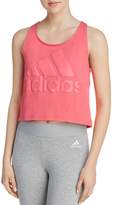 Thumbnail for your product : adidas Sport Id Logo Cropped Tank