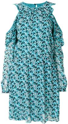MICHAEL Michael Kors cold-shoulder floral-print dress