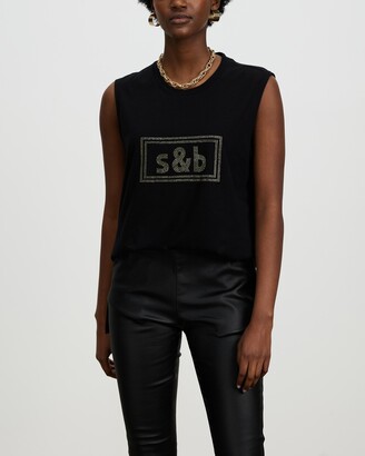 Sass & Bide Women's Black Singlets - The New Brave Tank - Size XXS at The Iconic