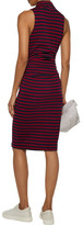 Thumbnail for your product : Kain Label Ray Ruched Striped Stretch-Jersey Turtleneck Dress