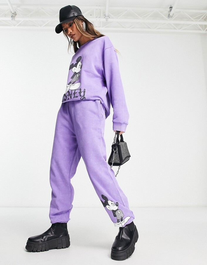 ASOS DESIGN Punk Mickey license graphic oversized jogger co-ord in