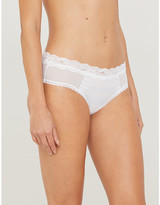 Thumbnail for your product : Passionata Brooklyn lace and mesh tanga briefs