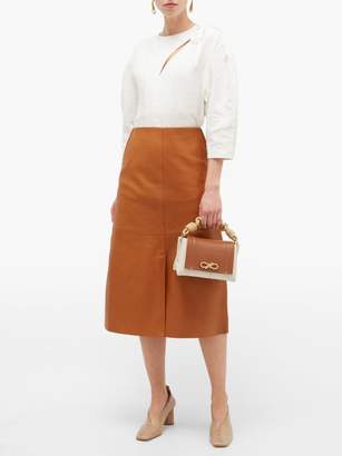 Anya Hindmarch Rope Bow Mini Leather Handbag - Womens - Tan Multi