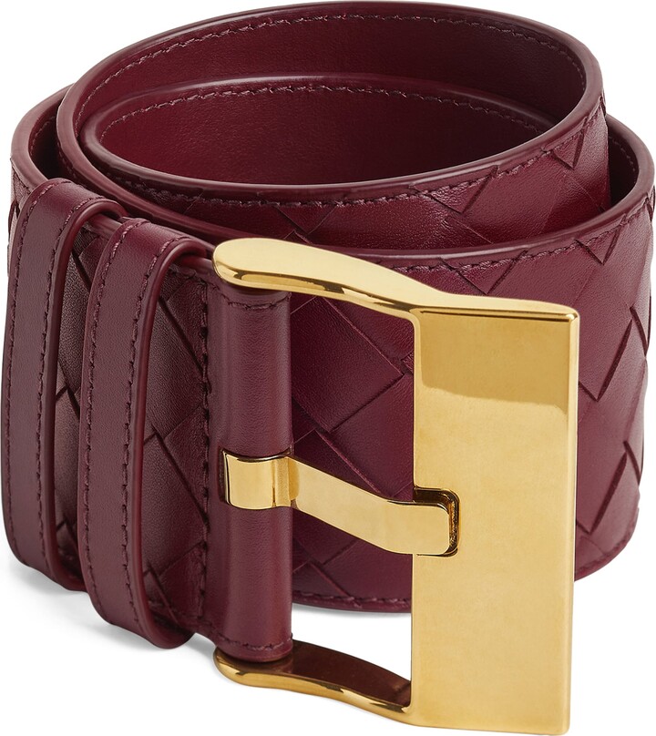 Bottega Veneta Large Calfskin Intrecciato Watch Belt