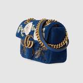 Thumbnail for your product : Gucci GG Marmont embroidered velvet mini bag