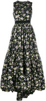 Alexander McQueen - robe longue à fleurs en brocart - women - Soie/coton/Polyamide/Viscose - 38