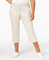 Thumbnail for your product : Style and Co Plus Size Cuffed Crop Jeans, Created for Macy's
