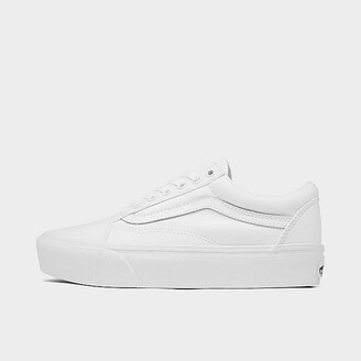 vans white platform