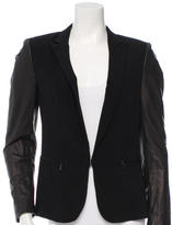 Thumbnail for your product : Rag and Bone 3856 Rag & Bone Blazer With Textured Leather Sleeves