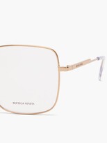 Thumbnail for your product : Bottega Veneta Oversized Square Metal Glasses - Red