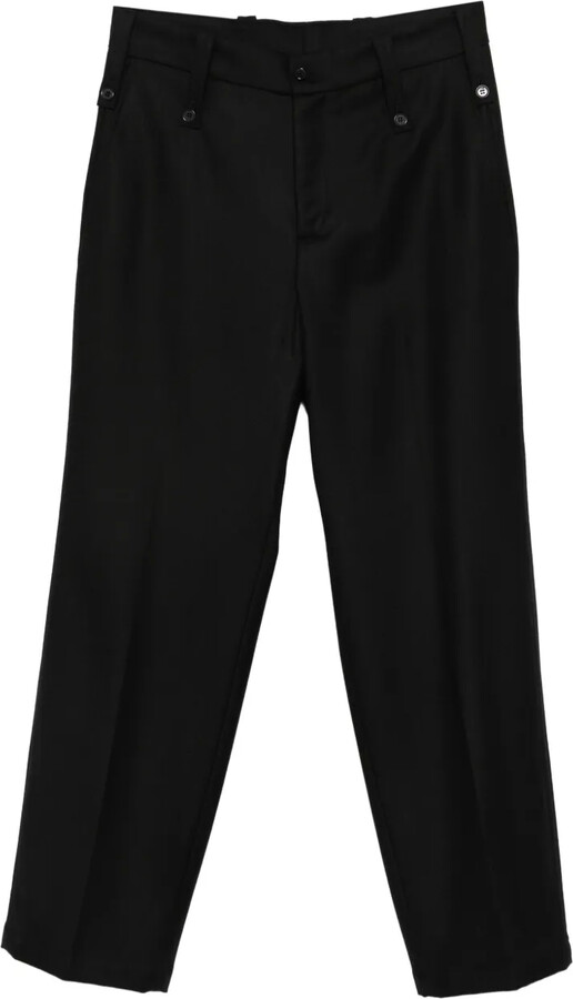 Paura Kyros button-fastening trousers
