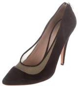 Thumbnail for your product : Chloé Suede Pointed-Toe Pumps