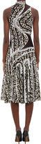 Thumbnail for your product : Proenza Schouler Stud Snap-Seam "Bug"-Print Dress