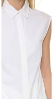 Thumbnail for your product : Derek Lam 10 Crosby Shirtdress with Ruffle