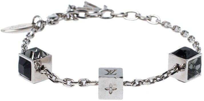 Louis Vuitton Gamble Monogram Cube Swarovski Crystal Bracelet