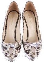 Thumbnail for your product : Sergio Rossi Embossed Platform Pumps