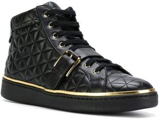 Balmain quilted high-top sneakers