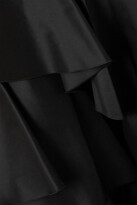 Thumbnail for your product : Giambattista Valli Tiered Ruffled Taffeta Maxi Skirt