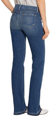 J Brand Brya Distressed Mid-rise Bootcut Jeans