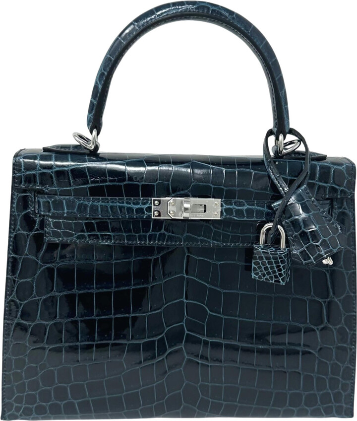 Hermes Kelly 25 crocodile handbag - ShopStyle Tote Bags