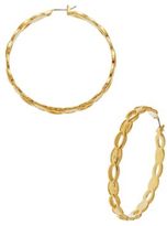 Thumbnail for your product : Trina Turk Textured Hoops