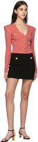 Thumbnail for your product : Balmain Pink Knit Cropped Cardigan