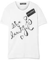Thumbnail for your product : Dolce & Gabbana Printed Cotton-jersey T-shirt