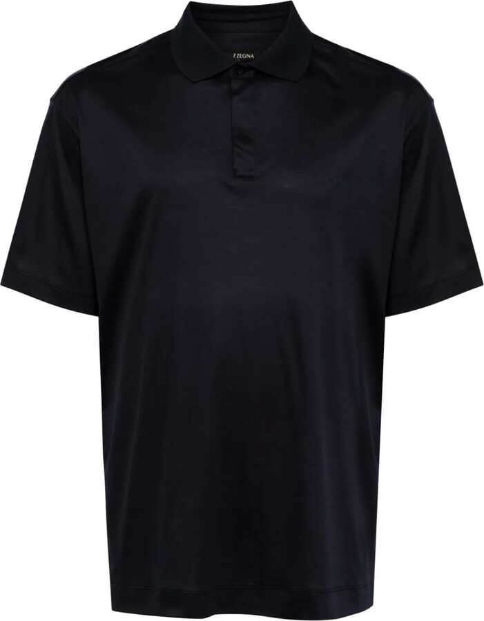 Ermenegildo Zegna Short-Sleeve Cotton Polo Shirt