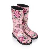 Thumbnail for your product : Dolce & Gabbana Dolce & GabbanaGirls Pink Rose Print Rain Boots