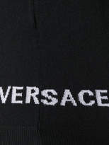 Thumbnail for your product : Versace sleeveless logo intarsia knit