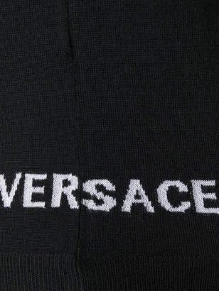 Versace sleeveless logo intarsia knit