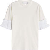 Jil Sander T-Shirt with Ruffled Sleeves