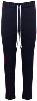 boohoo Skinny Fit Panel Joggers With Elongated Drawcord