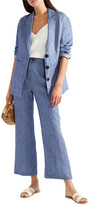 Thumbnail for your product : Mara Hoffman Arlene Striped Organic Linen-twill Flared Pants