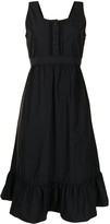 Thumbnail for your product : Plan C Ruffle-Trimmed Poplin Dress
