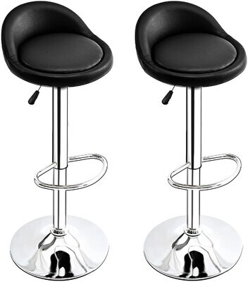 Leather Bar Stools With Backs, Buckner 29 Casual Metal Bar Stool With Faux Leather Swivel Seat