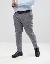 Thumbnail for your product : Gianni Feraud PLUS Skinny Fit Nepp Cropped Suit Pants