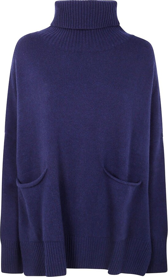 Ma Ry Ya Ma'ry'ya High Neck Poncho Knitwear